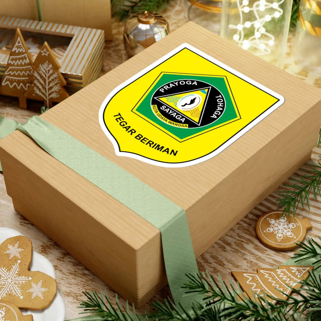 Lambang Kabupaten Bogor (Indonesia) (Coat of Arms) STICKER Vinyl Kiss-Cut Decal - The Sticker Space