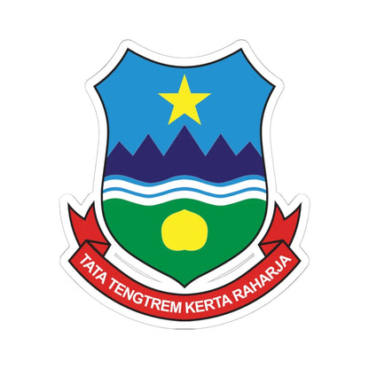 Lambang Kabupaten Garut (Indonesia) (Coat of Arms) STICKER Vinyl Kiss-Cut Decal 6 Inch White - The Sticker Space