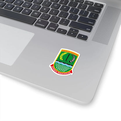 LAMBANG KABUPATEN KARAWANG (Indonesia) (Coat of Arms) STICKER Vinyl Kiss-Cut Decal - The Sticker Space