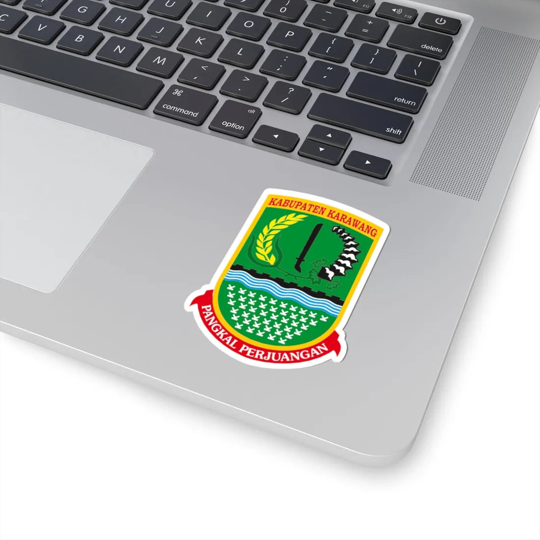 LAMBANG KABUPATEN KARAWANG (Indonesia) (Coat of Arms) STICKER Vinyl Kiss-Cut Decal - The Sticker Space
