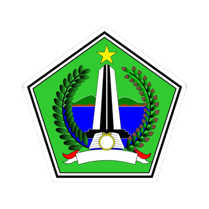 Lambang Kabupaten Kolaka Utara (Indonesia) (Coat of Arms) STICKER Vinyl Kiss-Cut Decal 3 Inch White - The Sticker Space