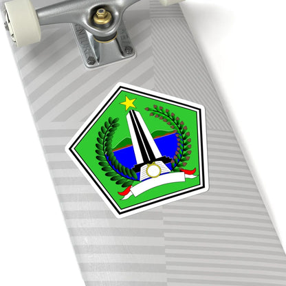 Lambang Kabupaten Kolaka Utara (Indonesia) (Coat of Arms) STICKER Vinyl Kiss-Cut Decal - The Sticker Space