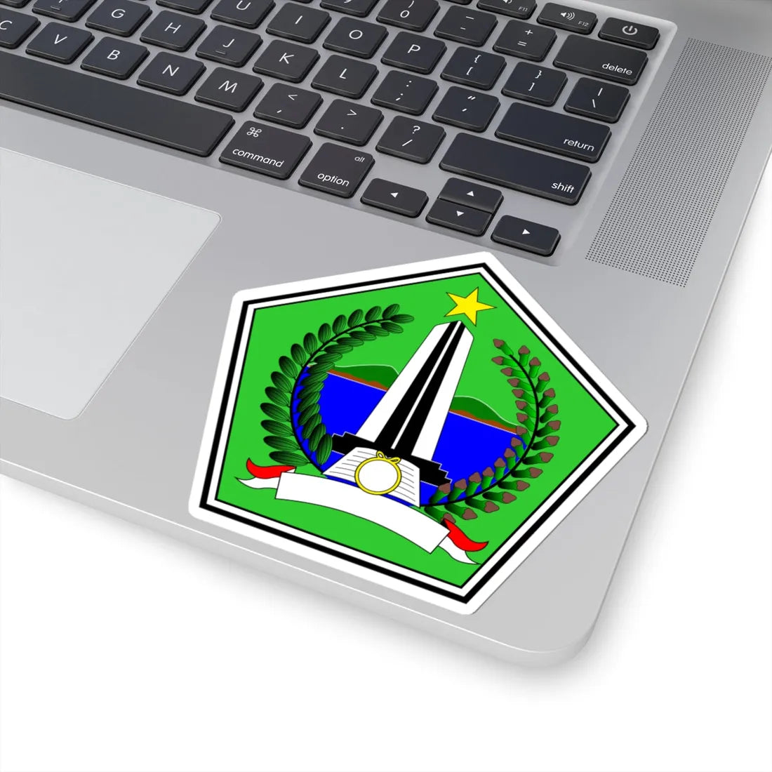 Lambang Kabupaten Kolaka Utara (Indonesia) (Coat of Arms) STICKER Vinyl Kiss-Cut Decal - The Sticker Space