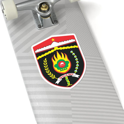 Lambang Kabupaten Ngawi svg (Indonesia) (Coat of Arms) STICKER Vinyl Kiss-Cut Decal - The Sticker Space