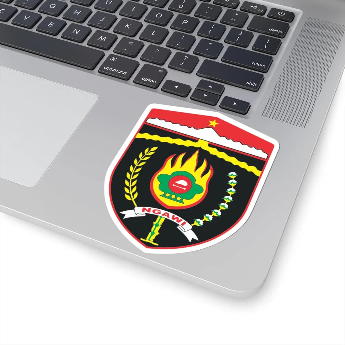 Lambang Kabupaten Ngawi svg (Indonesia) (Coat of Arms) STICKER Vinyl Kiss-Cut Decal - The Sticker Space