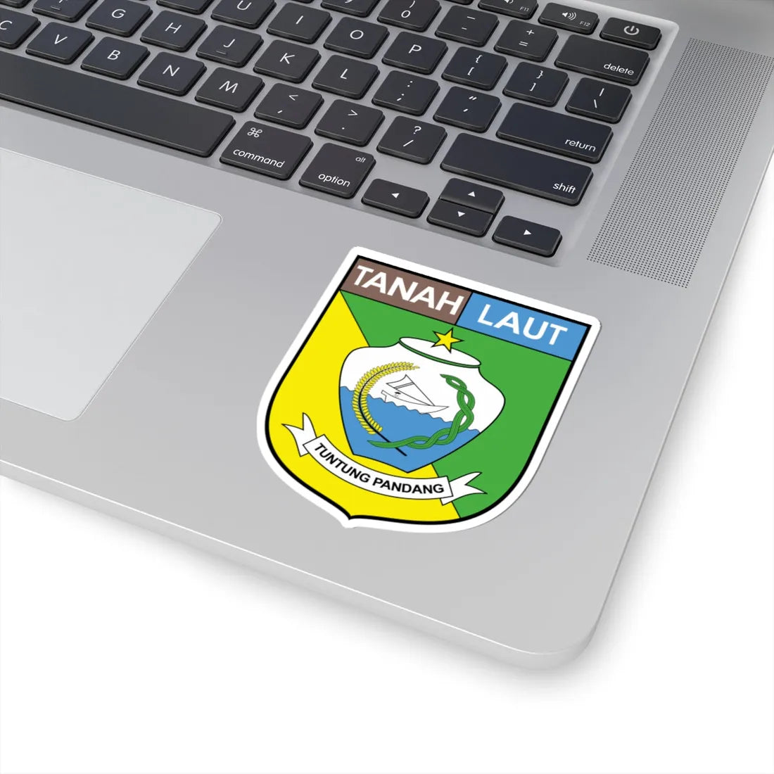 Lambang Kabupaten Tanah Laut (Indonesia) (Coat of Arms) STICKER Vinyl Kiss-Cut Decal - The Sticker Space
