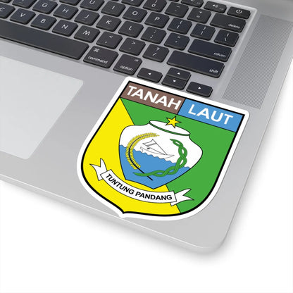 Lambang Kabupaten Tanah Laut (Indonesia) (Coat of Arms) STICKER Vinyl Kiss-Cut Decal - The Sticker Space