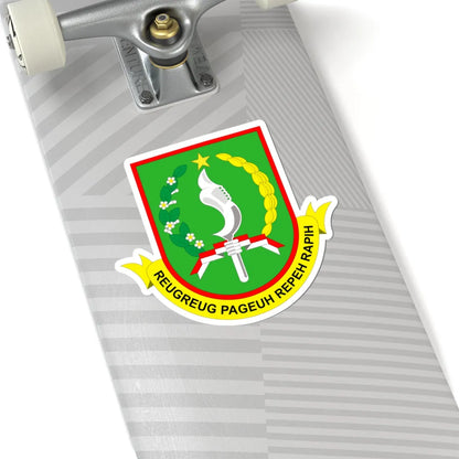 Lambang Kota Sukabumi Vektor (Indonesia) (Coat of Arms) STICKER Vinyl Kiss-Cut Decal - The Sticker Space