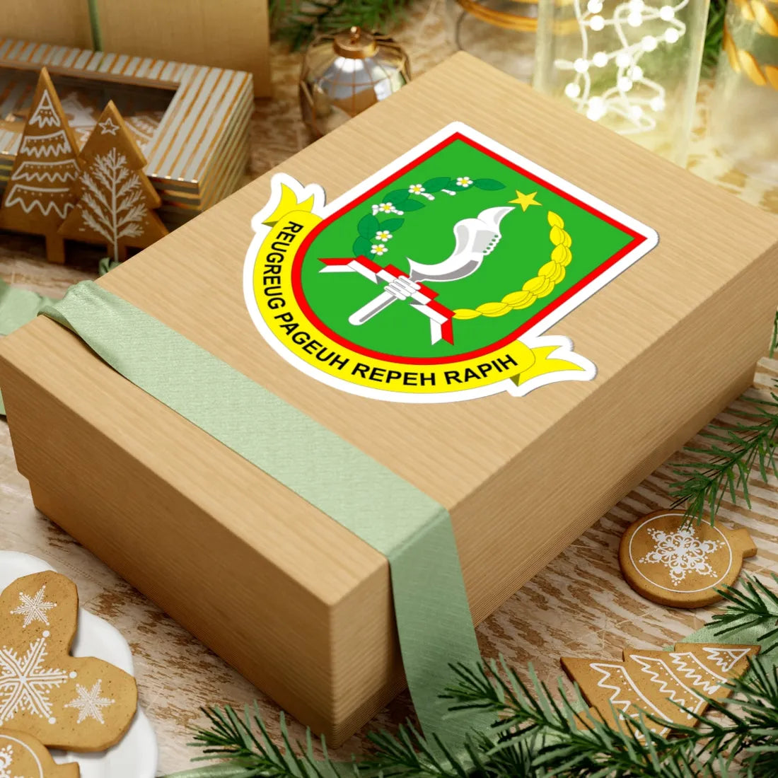 Lambang Kota Sukabumi Vektor (Indonesia) (Coat of Arms) STICKER Vinyl Kiss-Cut Decal - The Sticker Space