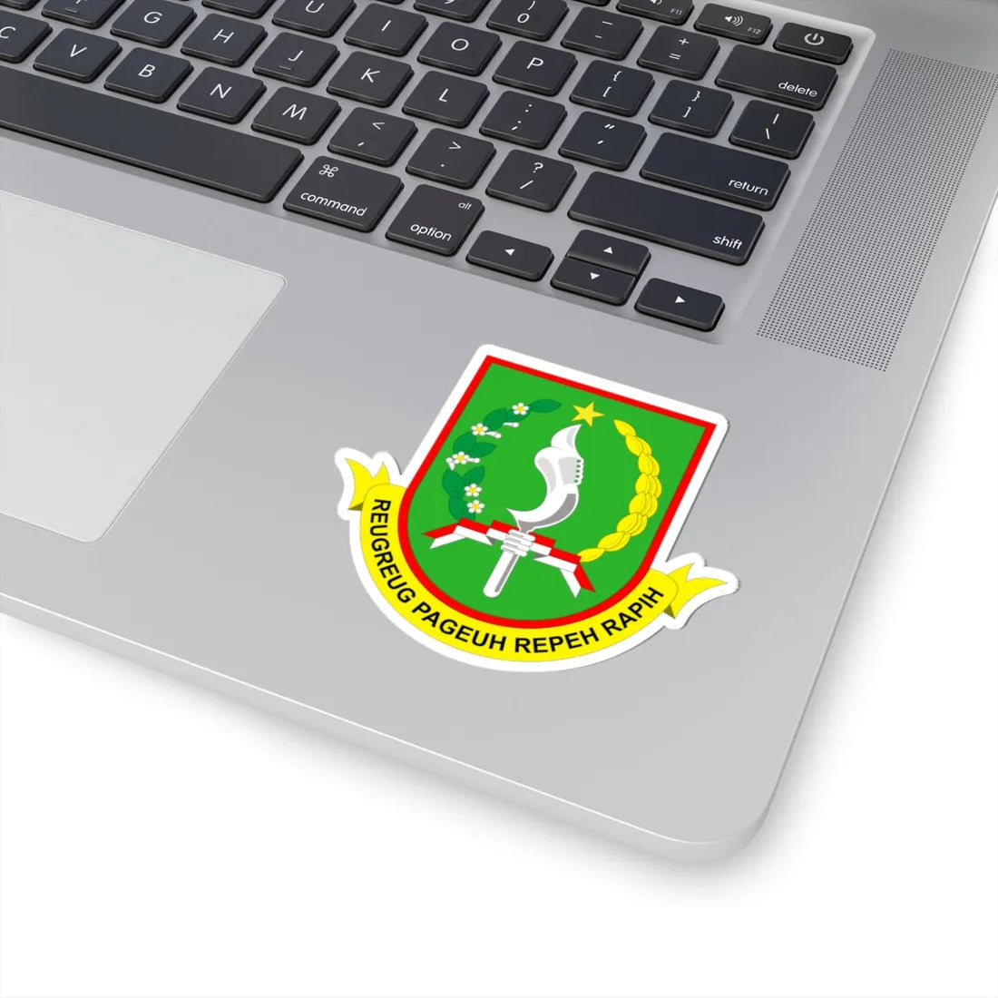 Lambang Kota Sukabumi Vektor (Indonesia) (Coat of Arms) STICKER Vinyl Kiss-Cut Decal - The Sticker Space