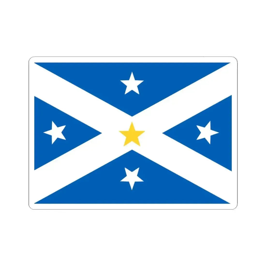 Lambing Flat riots banner flag (Australia) STICKER Vinyl Kiss-Cut Decal 3 Inch White - The Sticker Space