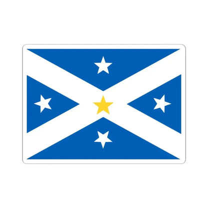 Lambing Flat riots banner flag (Australia) STICKER Vinyl Kiss-Cut Decal 3 Inch White - The Sticker Space