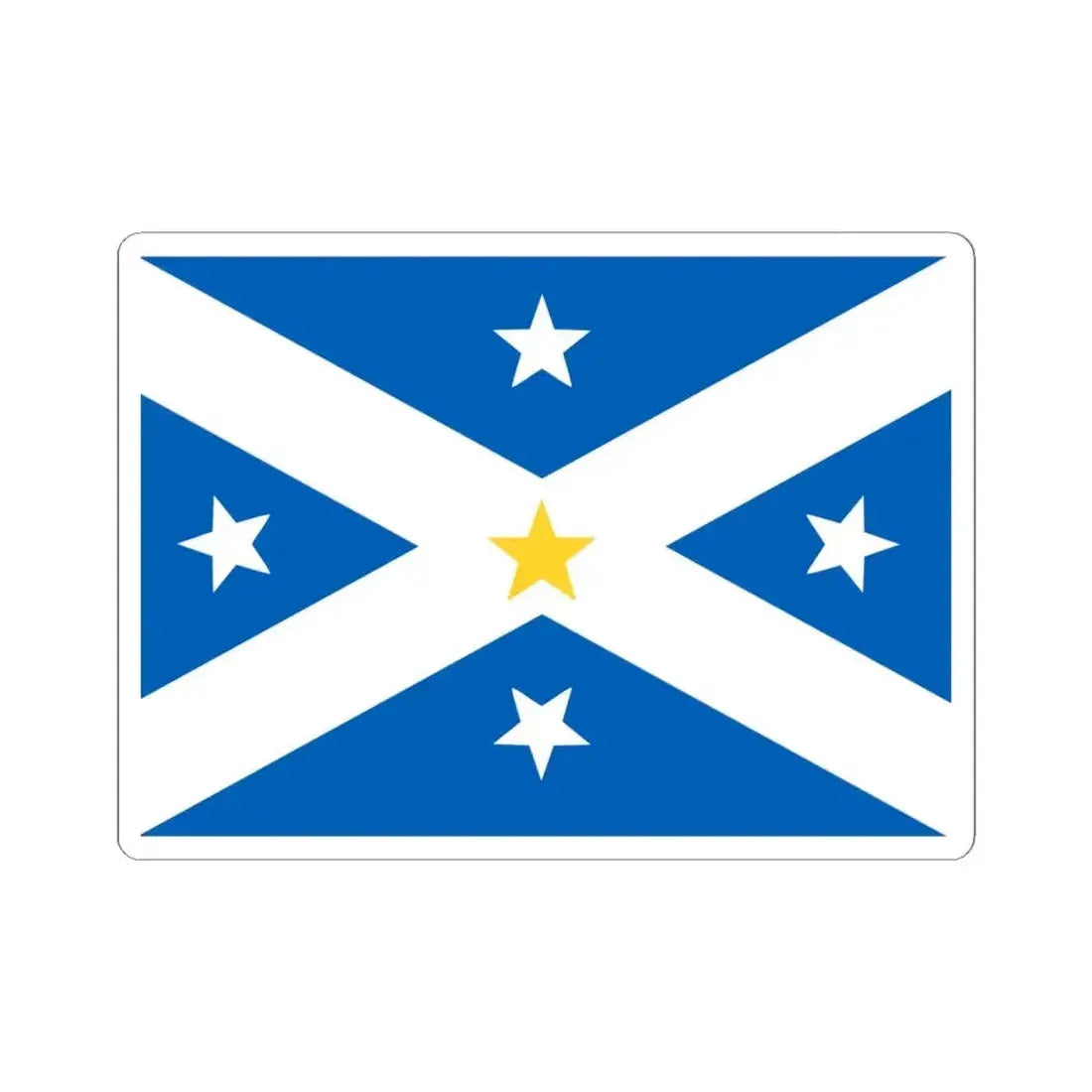 Lambing Flat riots banner flag (Australia) STICKER Vinyl Kiss-Cut Decal 4 Inch White - The Sticker Space