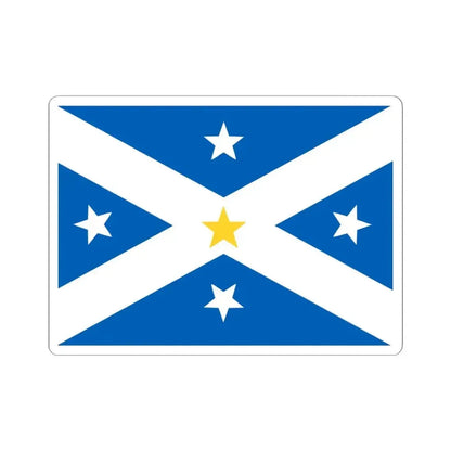 Lambing Flat riots banner flag (Australia) STICKER Vinyl Kiss-Cut Decal 4 Inch White - The Sticker Space