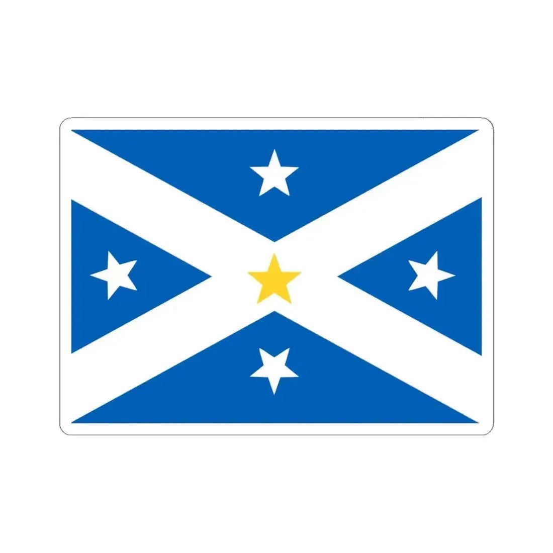 Lambing Flat riots banner flag (Australia) STICKER Vinyl Kiss-Cut Decal 6 Inch White - The Sticker Space