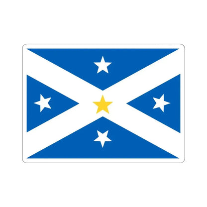 Lambing Flat riots banner flag (Australia) STICKER Vinyl Kiss-Cut Decal 6 Inch White - The Sticker Space