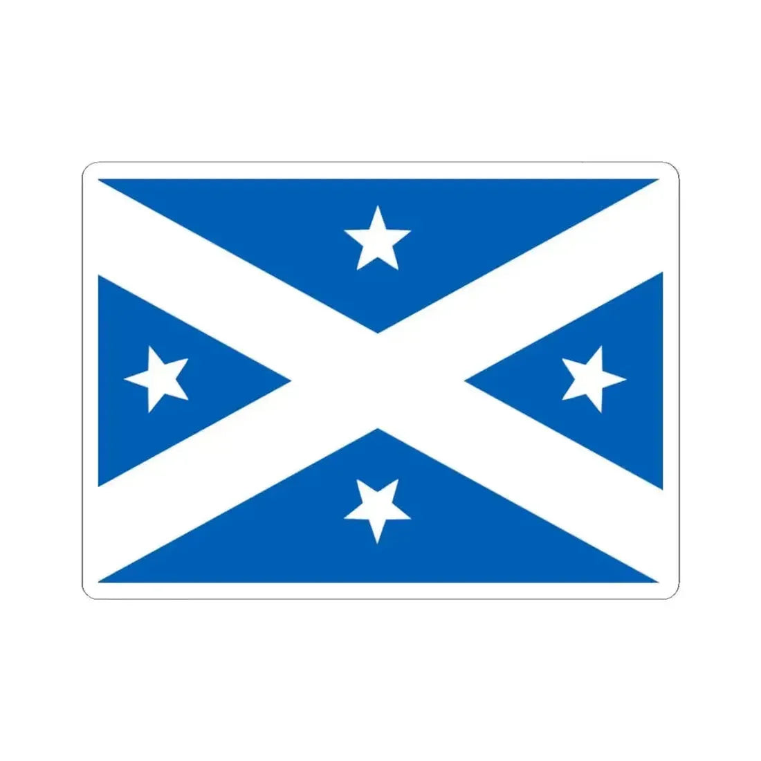 Lambing Flat riots flag alternate (Australia) STICKER Vinyl Kiss-Cut Decal 3 Inch White - The Sticker Space