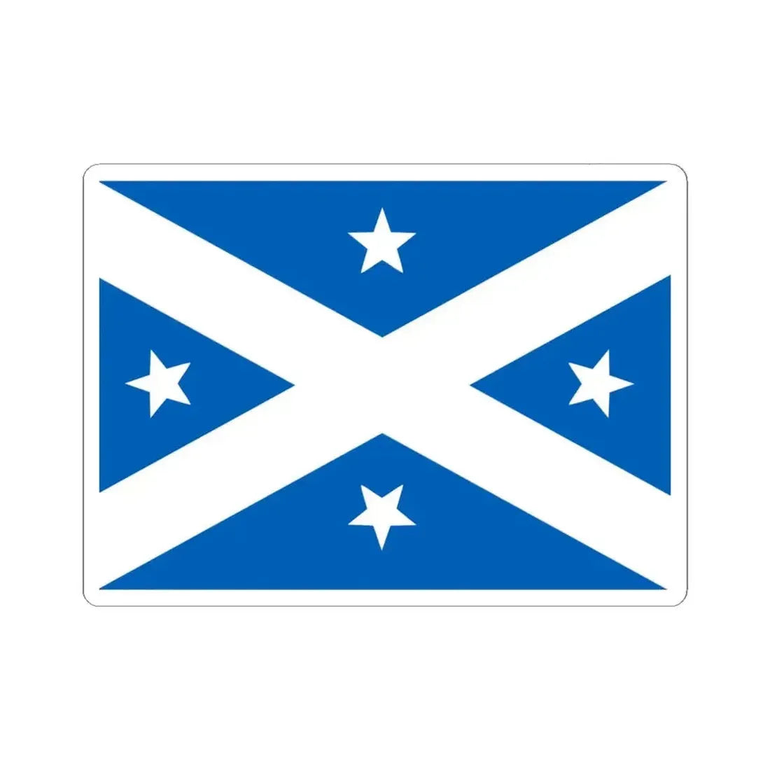 Lambing Flat riots flag alternate (Australia) STICKER Vinyl Kiss-Cut Decal 4 Inch White - The Sticker Space