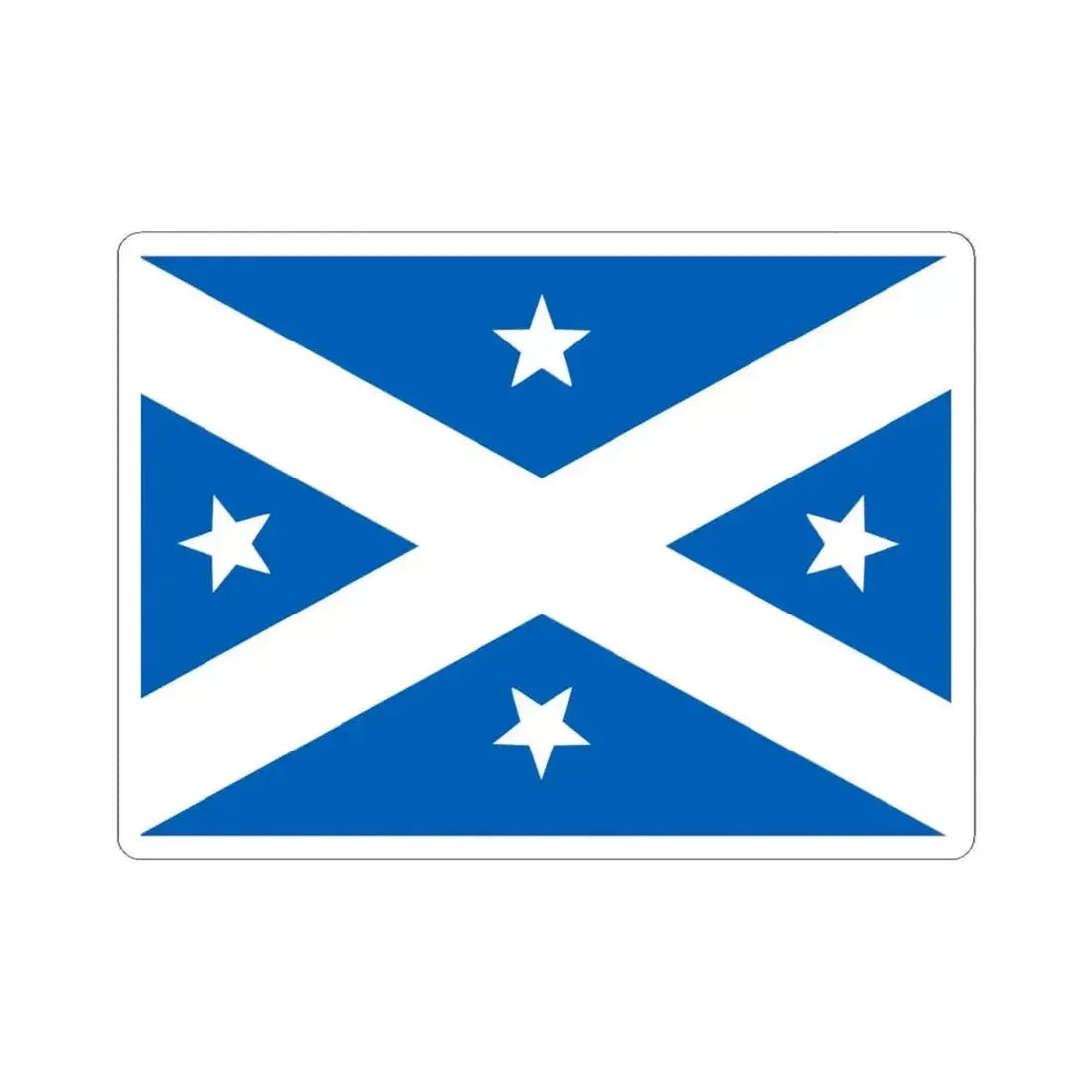 Lambing Flat riots flag alternate (Australia) STICKER Vinyl Kiss-Cut Decal 6 Inch White - The Sticker Space