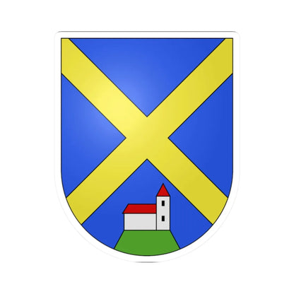 Lamone-coat of arms (Switzerland) (Coat of Arms) STICKER Vinyl Kiss-Cut Decal 2 Inch White - The Sticker Space