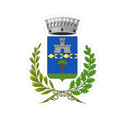 Lamporecchio-Stemma (Italy) (Coat of Arms) STICKER Vinyl Kiss-Cut Decal 3 Inch White - The Sticker Space