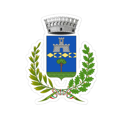 Lamporecchio-Stemma (Italy) (Coat of Arms) STICKER Vinyl Kiss-Cut Decal 4 Inch White - The Sticker Space