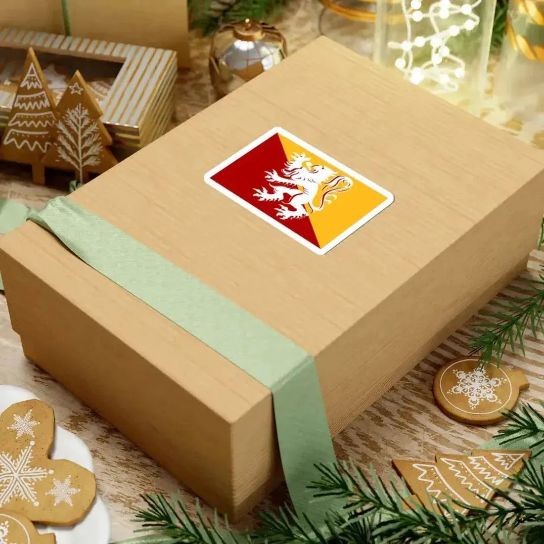 Lanaken vlag (Belgium) STICKER Vinyl Kiss-Cut Decal - The Sticker Space