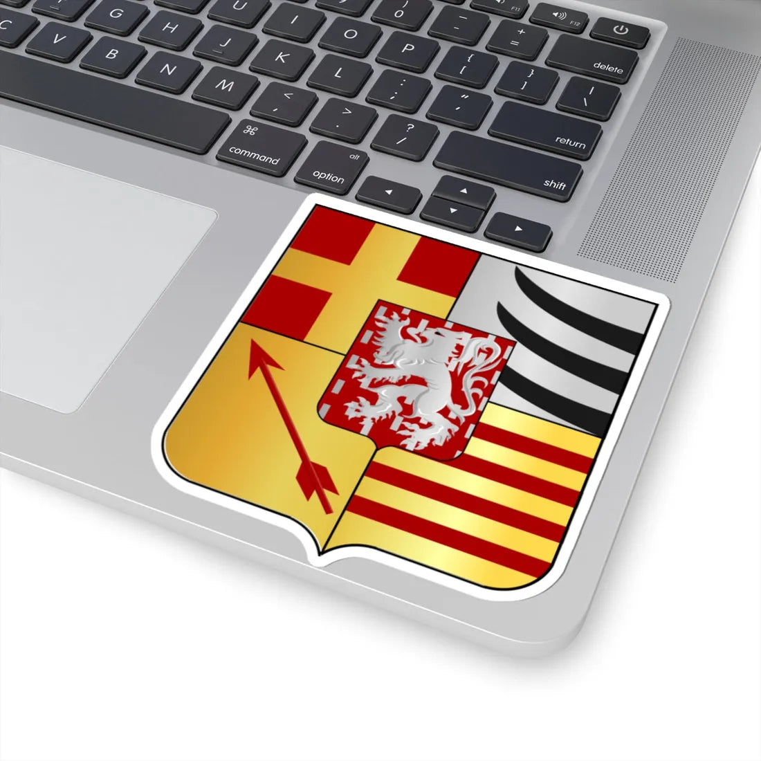 Lanaken wapen (Belgium) (Coat of Arms) STICKER Vinyl Kiss-Cut Decal - The Sticker Space