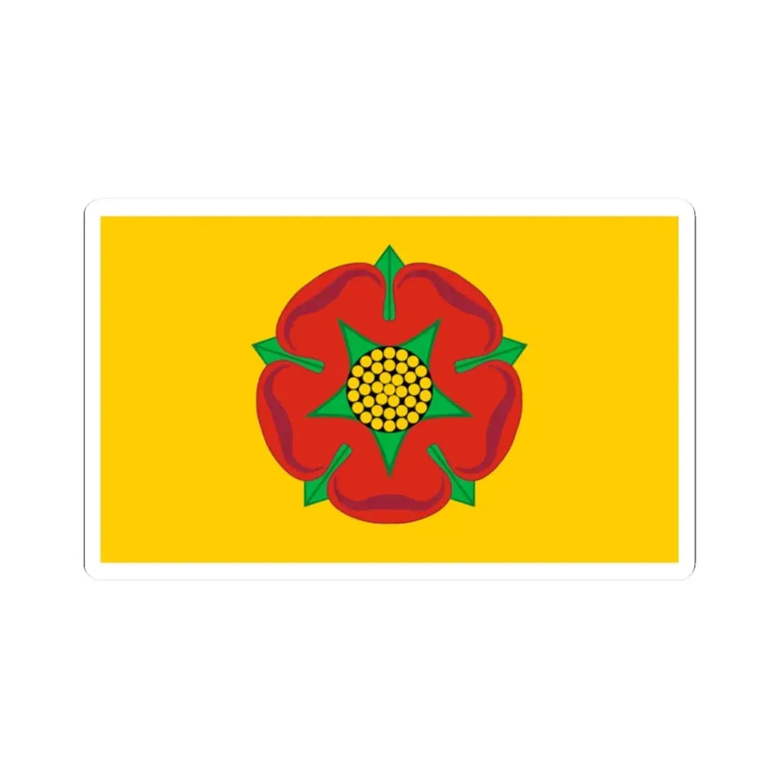 Lancashire County Flag (England) STICKER Vinyl Kiss-Cut Decal 2 Inch White - The Sticker Space