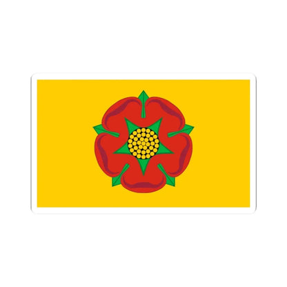Lancashire County Flag (England) STICKER Vinyl Kiss-Cut Decal 2 Inch White - The Sticker Space