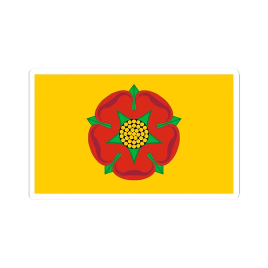 Lancashire County Flag (England) STICKER Vinyl Kiss-Cut Decal 2 Inch White - The Sticker Space