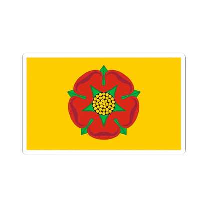 Lancashire County Flag (England) STICKER Vinyl Kiss-Cut Decal 3 Inch White - The Sticker Space