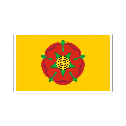 Lancashire County Flag (England) STICKER Vinyl Kiss-Cut Decal 6 Inch White - The Sticker Space