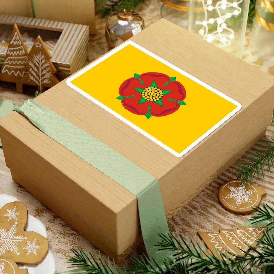 Lancashire County Flag (England) STICKER Vinyl Kiss-Cut Decal - The Sticker Space