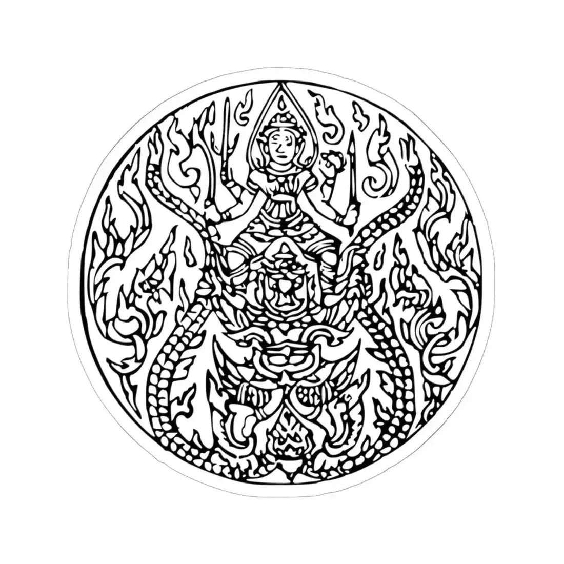 Lanchakon 1950 p. 54b (Thailand) STICKER Vinyl Kiss-Cut Decal 6 Inch White - The Sticker Space