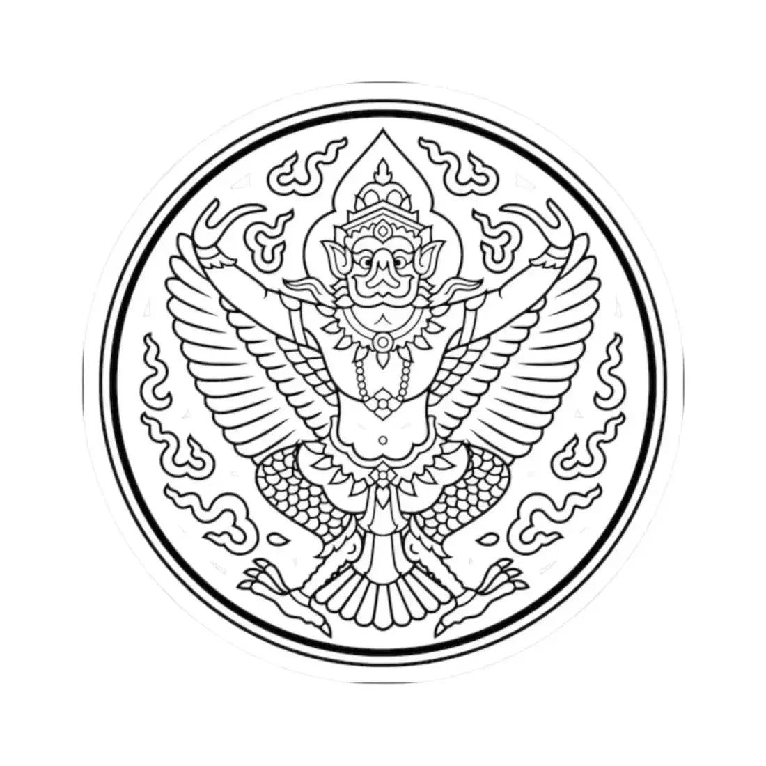 Lanchakon 1950 p. 55b (Thailand) STICKER Vinyl Kiss-Cut Decal 2 Inch White - The Sticker Space