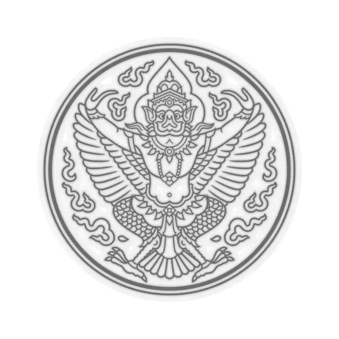 Lanchakon 1950 p. 55b (Thailand) STICKER Vinyl Kiss-Cut Decal 3 Inch Transparent - The Sticker Space