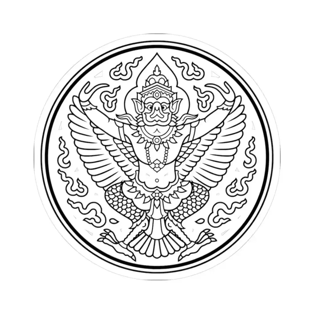 Lanchakon 1950 p. 55b (Thailand) STICKER Vinyl Kiss-Cut Decal 3 Inch White - The Sticker Space