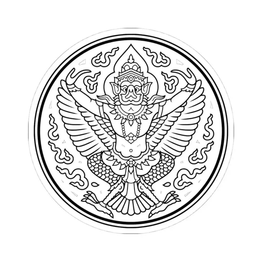 Lanchakon 1950 p. 55b (Thailand) STICKER Vinyl Kiss-Cut Decal 4 Inch White - The Sticker Space