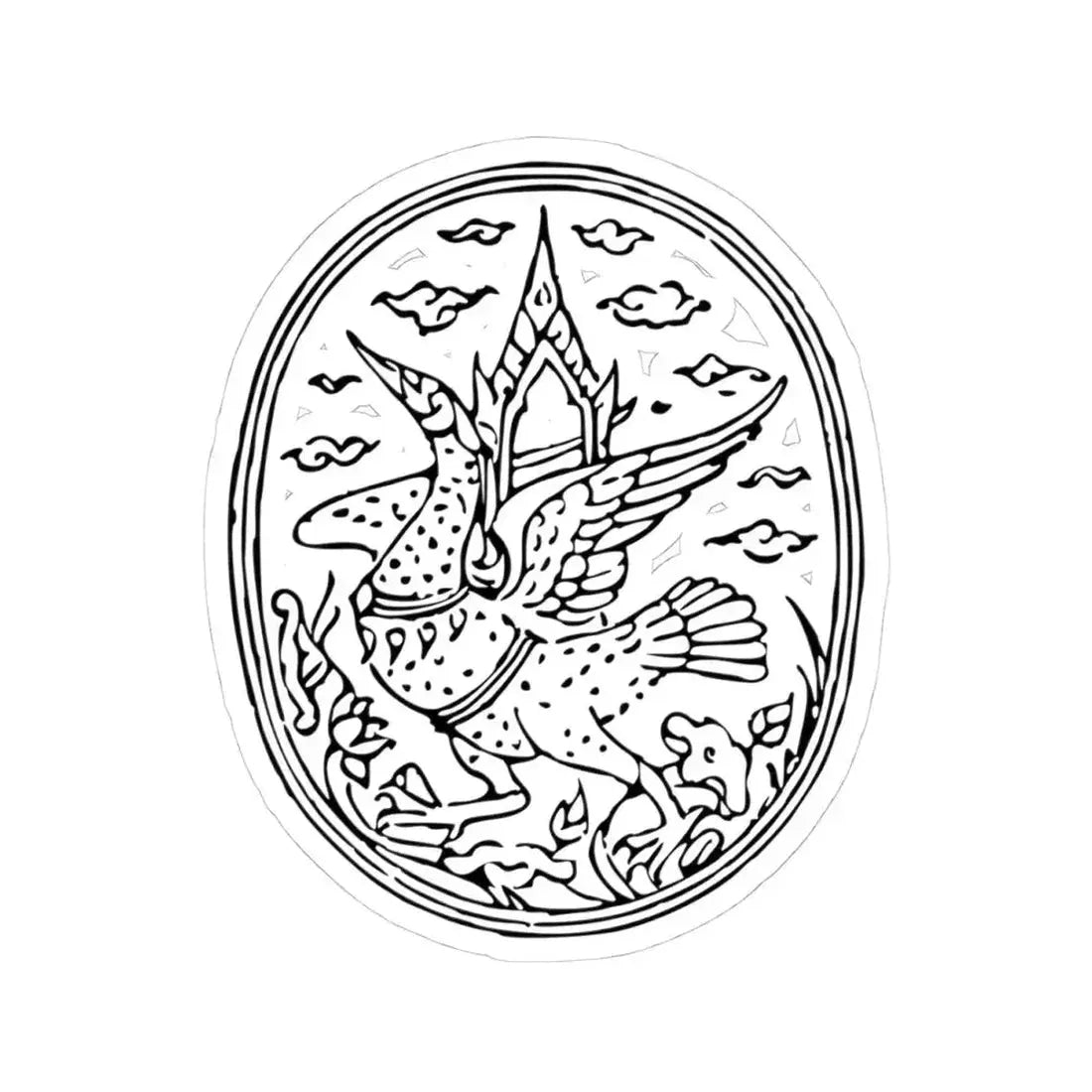 Lanchakon 1950 p. 56b (Thailand) STICKER Vinyl Kiss-Cut Decal 4 Inch White - The Sticker Space