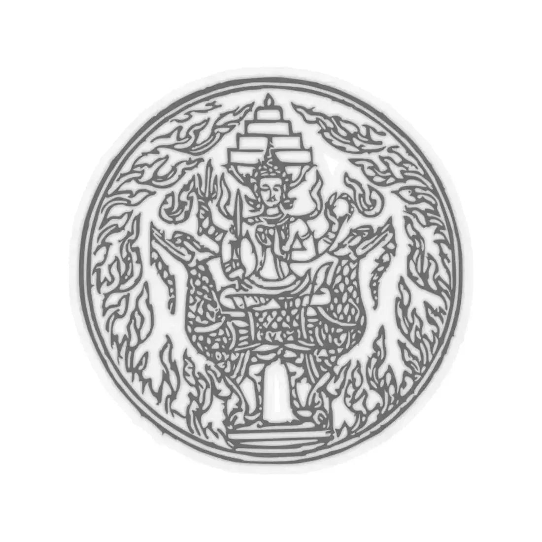 Lanchakon 1950 p. 57a (Thailand) STICKER Vinyl Kiss-Cut Decal 4 Inch Transparent - The Sticker Space