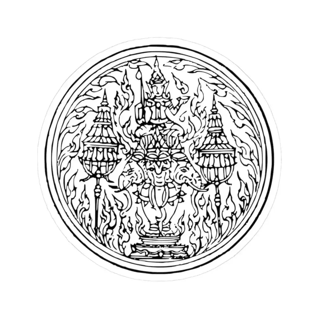 Lanchakon 1950 p. 58a (Thailand) STICKER Vinyl Kiss-Cut Decal 3 Inch White - The Sticker Space