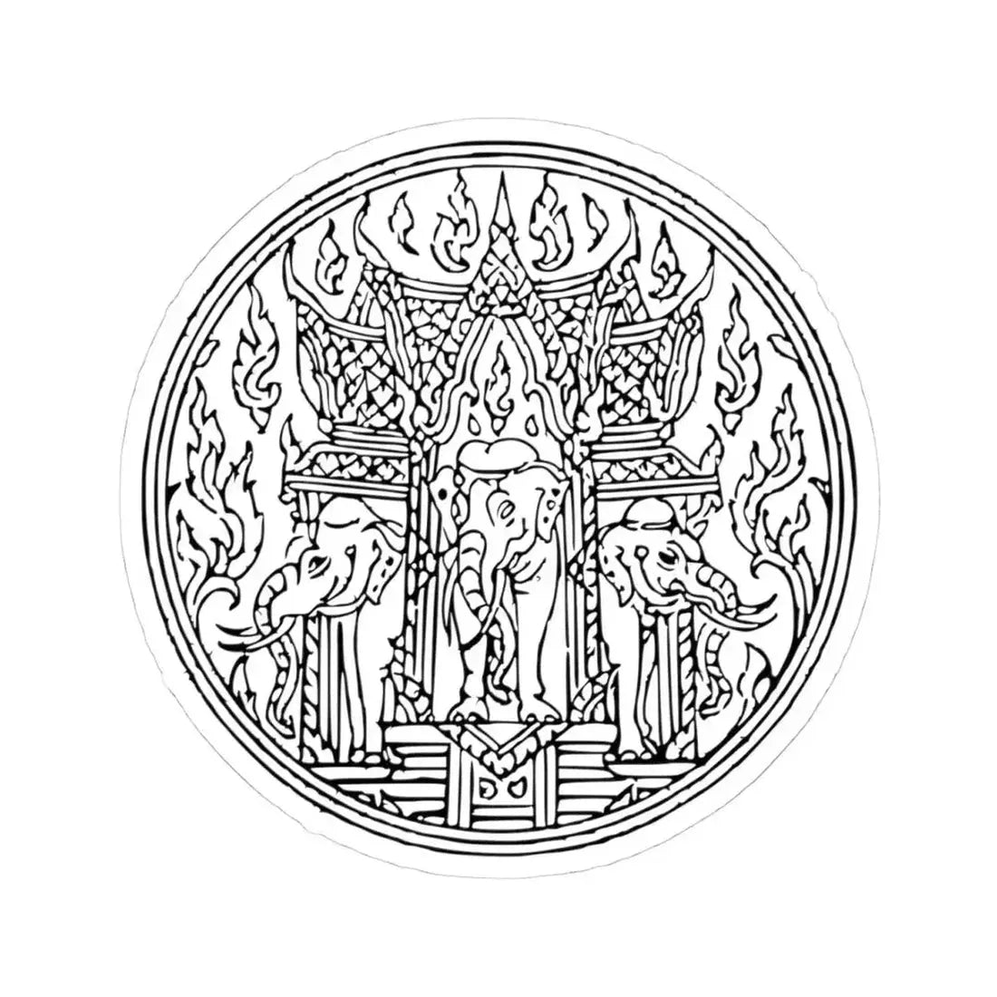 Lanchakon 1950 p. 62 (Thailand) STICKER Vinyl Kiss-Cut Decal 4 Inch White - The Sticker Space