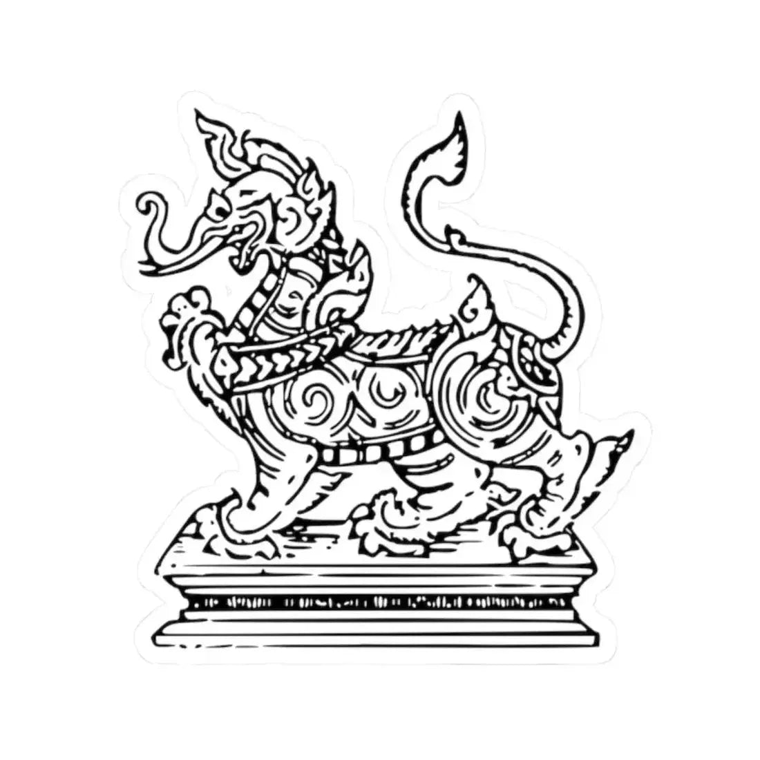 Lanchakon 1950 p. 67b (Thailand) STICKER Vinyl Kiss-Cut Decal 2 Inch White - The Sticker Space