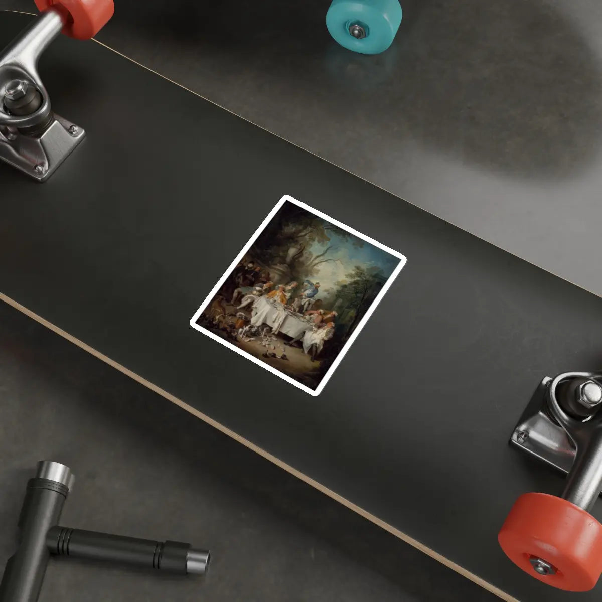 SKU:62216736543389518012 Sticker types:White Shape:Die-Cut Sizes:4" × 4"
