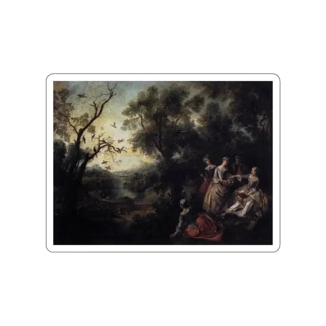 LANCRET, Nicolas - Spring (Artwork) STICKER Vinyl Die-Cut Decal - The Sticker Space