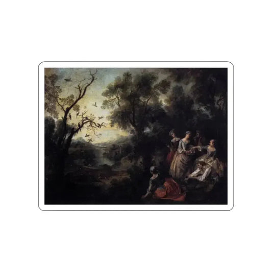 LANCRET, Nicolas - Spring (Artwork) STICKER Vinyl Die-Cut Decal White Die-Cut 2 Inch - The Sticker Space