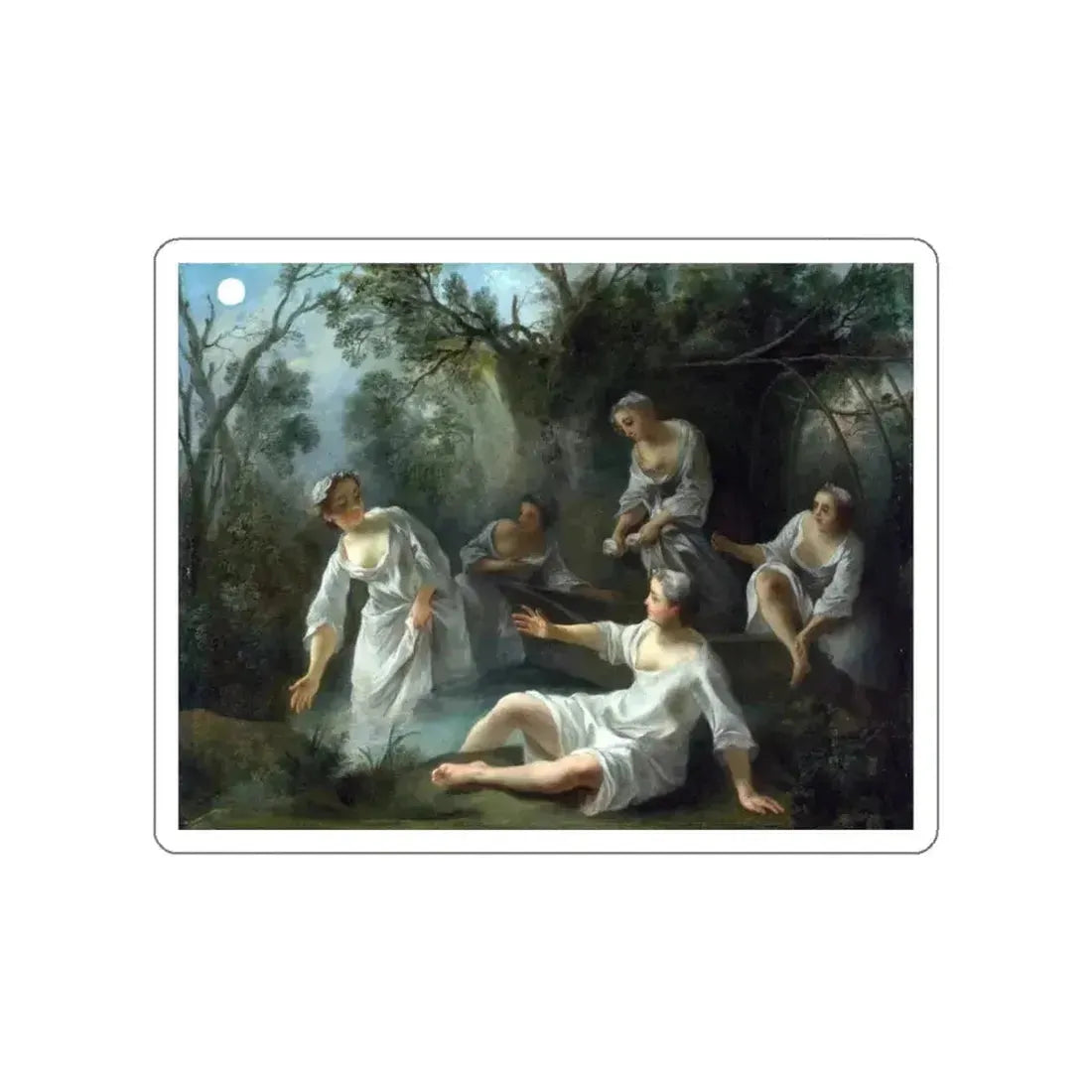 LANCRET, Nicolas - The Four Times of Day - Evening (Artwork) STICKER Vinyl Die-Cut Decal - The Sticker Space