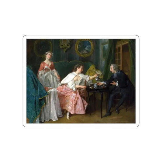 LANCRET, Nicolas - The Four Times of Day - Morning (Artwork) STICKER Vinyl Die-Cut Decal White Die-Cut 2 Inch - The Sticker Space