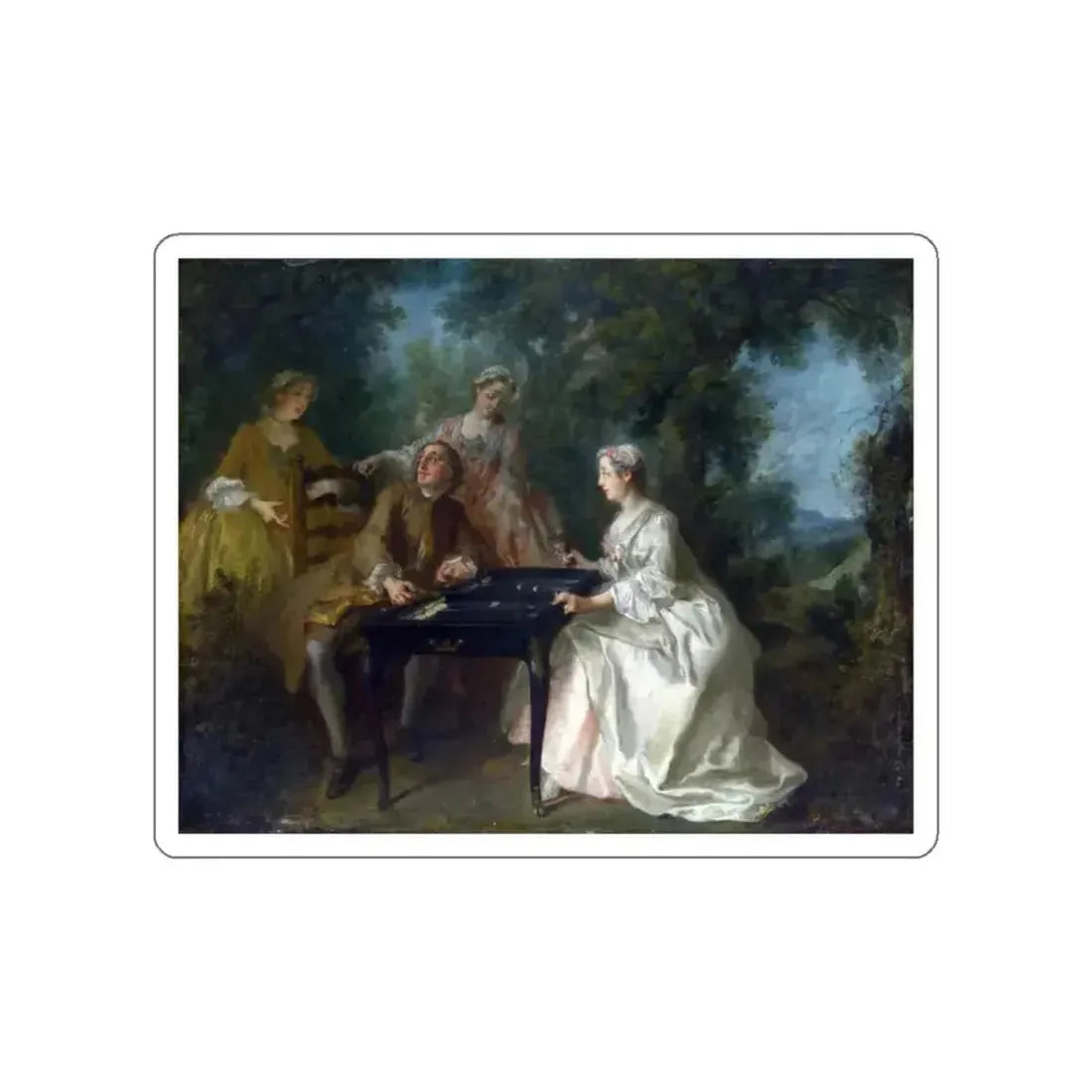 LANCRET, Nicolas - The Four Times of Day - noon (Artwork) STICKER Vinyl Die-Cut Decal - The Sticker Space